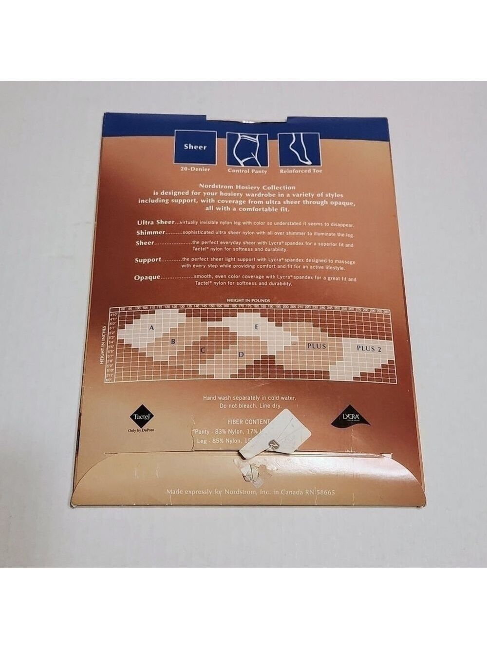 Nordstrom Vintage Control Top Sheer Pantyhose Bundle Size C - Picture 6 of 9